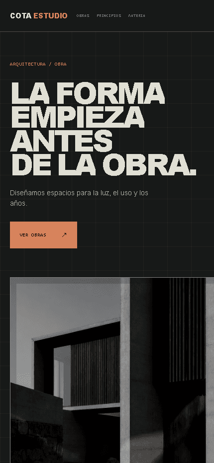 Cota Estudio en móvil
